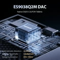 thumbnail image 3 of H20 Ultra HiFi MP3 Player, Bluetooth 5.2 aptX/LDAC, ES9038Q2M DAC, 128GB, 4" Touchscreen, DSD256, 36H Playback, 3 of 8