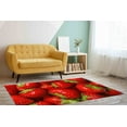 thumbnail image 4 of Strawberry Rugs, Red Rugs, Kitchen Rug, Modern Rug, Entry Rug, Round Rug, Housewarming Gift, Runner Rug, Gift For The Home, Large Rug, 2.6'x6.5' - 80x200 cm, 4 of 4