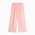 thumbnail image 5 of Girls Sweatpants,Straight Elastic High Waist Baggy Pants Drawstring Wide Leg Pants Pockets 5T 6T 7T 8T 9T 10T 11T 12T 13T 14T Teen Girls Clothes, 5 of 6