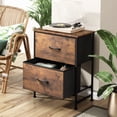 thumbnail image 3 of Mesita de noche WLIVE con muebles de dormitorio de 2 cajones, 3 of 8