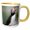 Yellow/White, variant on 3drose, Atlantic Puffin Birds, Machias Seal Isl, Me - Us20 Krs0014 - Keith and Rebecca Snell, 11oz Two-tone Yellow Mug