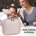 thumbnail image 5 of Bolsa de maquillaje portátil, bolsa de cosméticos de viaje de gran capacidad, bolsa de almacenamiento multifuncional, 5 of 5
