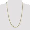 thumbnail image 2 of Solid 10k Yellow Gold 2.4mm Flat Beveled Cuban Curb Chain Necklace 18" - with Secure Lobster Lock Clasp, 2 of 5