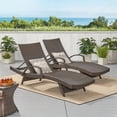 thumbnail image 1 of DAJU Rattan Foldable Backrest Chaise Lounge Set of 2,Outdoor Pool Folding Recliners,Adjustable Patio Chairs Wicker Lounge Chairs for Outside Beach Poolside Sunbathing, 1 of 12