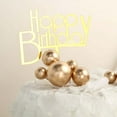 thumbnail image 6 of Efavormart 12 Pcs | Gold Faux Pearl Balls Cake Topper Picks, Foam Balloon Cupcake DIY Decor Supplies - Assorted Sizes, 6 of 11