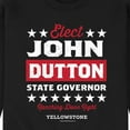 thumbnail image 3 of Yellowstone - Elect John Dutton Governor - Men's Crew Neck Fleece Pullover, 3 of 6