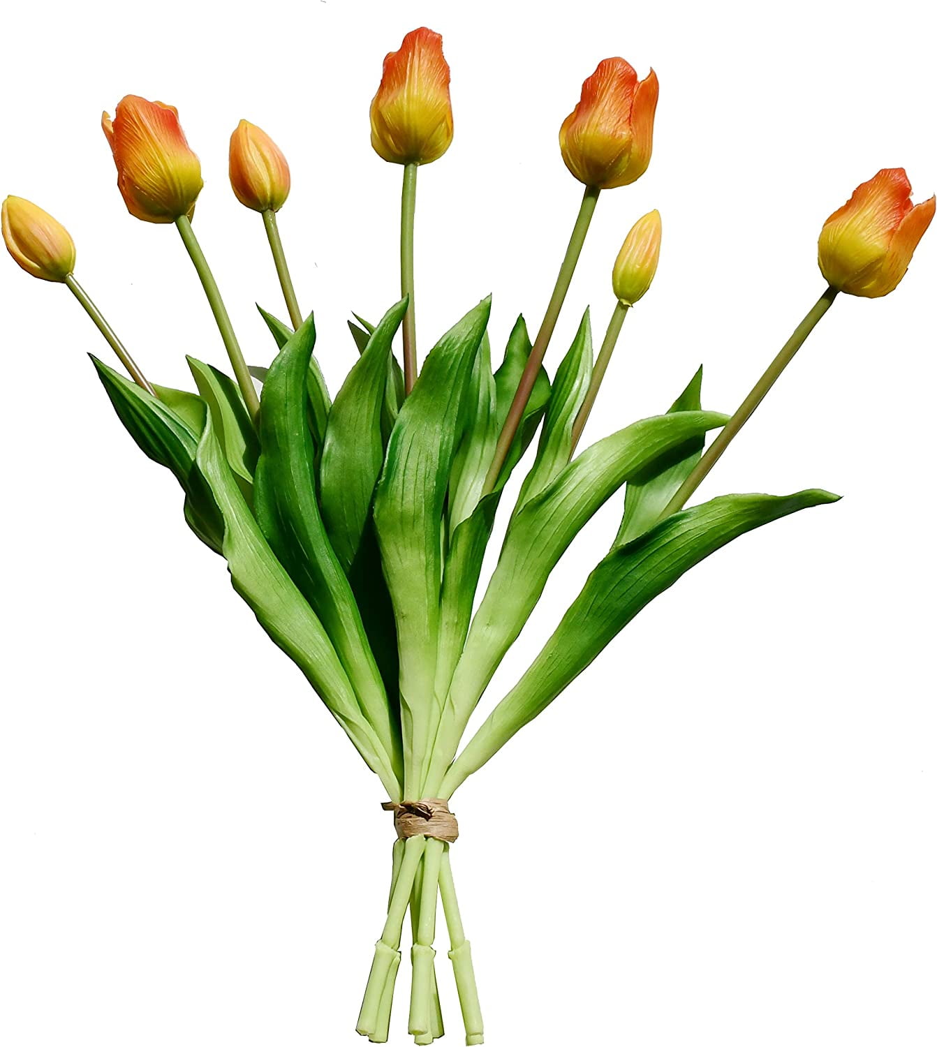 Artificial Tulip Silk Flowers 13.5" for Home Kitchen Wedding