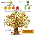 thumbnail image 2 of 90 Pieces Classroom Tree Bulletin Board Set Fall Tree Cutout Maple Leaves Cutout Autumn Thanksgiving Fall Tree Bulletin Board Decorations for Classroom Home Decoration, 2 of 7