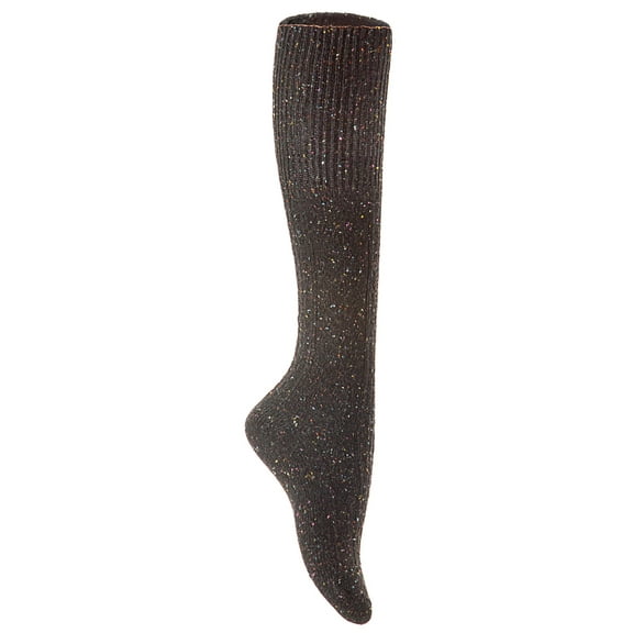Lian LifeStyle Women's 4 Pairs Exceptional, Non-Slip, Cozy and Cool Knee High Wool Socks HR1412 Size 6-9 4p4c4 (Black, Purple, Coffee, Wine)