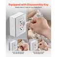 thumbnail image 3 of VEVOR Outlet Covers, 70 Pack, Plug Covers for Electrical Outlets, Secure Electric Socket Protector Caps with Shock Prevention, Easy Installation, Insulated ABS, for Home Wall Power Sockets, White, 3 of 9