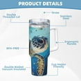 thumbnail image 5 of Bingfone Watercolor Turtle for 40 Oz Stainless Steel Travel Mug Double Wall Water Coffee Cup for Home,Office, Outdoor Works Great for Ice Drinks and Hot Beverage, 5 of 8