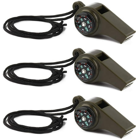 Noopel Lot De 2 Sifflets De Survie D'urgence à Double Tube