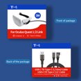 thumbnail image 3 of Cable de enlace PD100W de 5 m y 10 Gbps para Meta Quest Pro/Oculus Quest 2 (tipo C a tipo C) Ehuebsd Para estrenar, 3 of 9