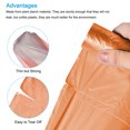thumbnail image 4 of Uxcell 4-6 Gallon Small Trash Bags Waste Basket Liners Orange, 20 Counts / Roll, 4 of 5
