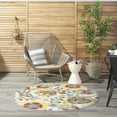 thumbnail image 4 of Nourison Aloha Indoor/Outdoor Ivory/Multi 5'3" x round Area Rug, (5 Round), 4 of 10
