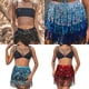 thumbnail image 5 of Qarigey Faldas de lentejuelas a la moda para actuaciones de baile, trajes de baile, faldas para mujer, faldas con borlas Prendas para la parte inferior del cuerpo púrpura, 5 of 6