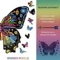 thumbnail image 4 of Puzle de madera HUOGUO con forma de mariposa para adultos y niños, 4 of 5