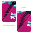thumbnail image 2 of Greeniant Traje de neopreno para niños de 2,5 MM, de manga larga, de una pieza, para mantener el calor, protección con cremallera frontal, Deportes acuáticos rojo púrpura SG, 2 of 6