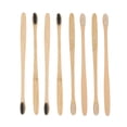 thumbnail image 4 of 20pcs Bamboo Toothbrushes with Compact Comfortable Handles, Soft Bristles for Safe Gentle Brushing, Black & White, Ideal for Home & Outdoor Use, 4 of 5