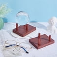 thumbnail image 4 of 1 Set 2 Boxs Pine Wood Raw Mineral Display Holder Ball Stands for Mineral Agate Rectangle Saddle Brown 105x80.5x45.5mm, 4 of 5
