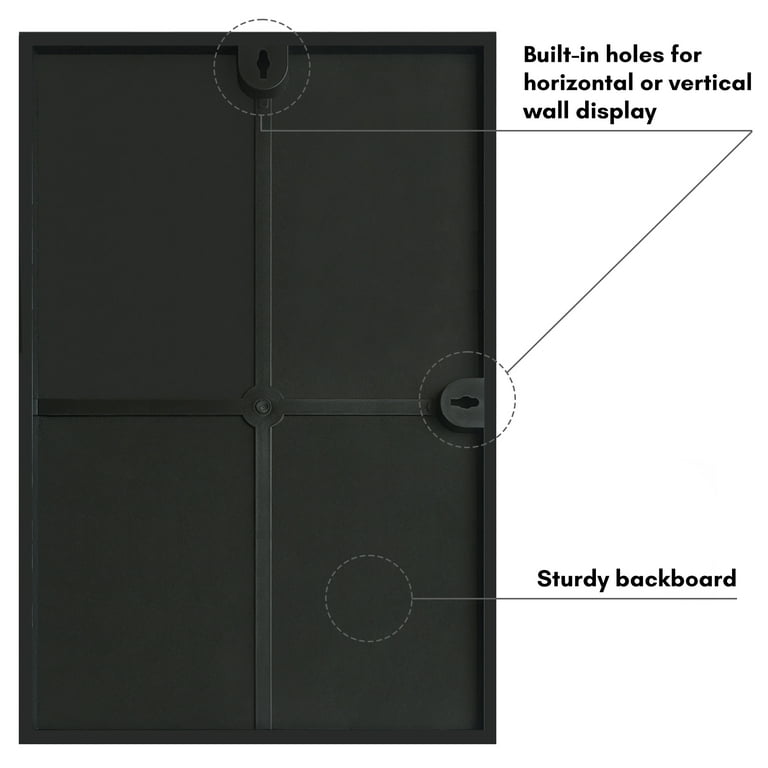 Aazon.co: Aericanflat Front Loading 5x7 Picture Fraes In Black - Set Of 12 Thin Fraeless 7 thumbnail image