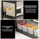 thumbnail image 3 of FBXGT Mesa Consola, Estantes para Cocina Mueble para Cocina, Mesa para Cocina, Estantes de 3 Niveles Multiusos Alacena De Almacenamiento Estanteria para Sal&oacute;n, Dormitorio,100 * 35 * 80CM,Ne, 3 of 8