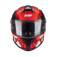 thumbnail image 4 of Casco De Moto Mt Helmets Targo S Piqueras B5 Rojo Brillo Mica Humo, 4 of 5