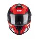 thumbnail image 4 of Casco De Moto Mt Helmets Targo S Piqueras B5 Rojo Brillo Mica Humo, 4 of 5