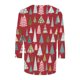 thumbnail image 5 of Pntutb Mujeres Casual Imprimir Navidad suelta tres cuartos manga cuello redondo tops Pntutb Pntutb-4094, 5 of 5