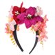 thumbnail image 5 of Diadema de flores de tela, diadema de moda con flores de lirio, accesorio para el cabello para fiestas, bodas y cumpleaños., 5 of 7
