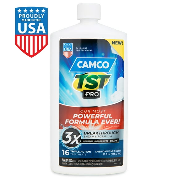 Camco TST PRO RV Holding Tank Liquid Treatment, Bio-Enzymatic Formula, 32 oz (41771)