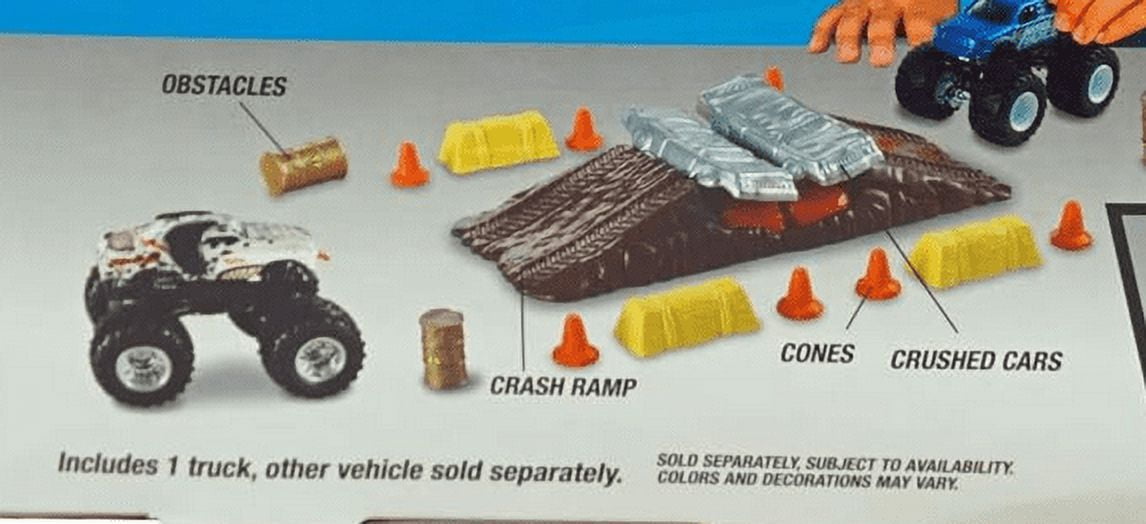 Hot Wheels Monster Jam World Finals Crash Pack - Build your own obstacle course - Includes one Truck