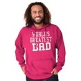 thumbnail image 4 of Father's Day World's Greatest Dad Hoodie Hooded Sweatshirt Men Brisco Brands S, 4 of 6