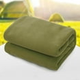 thumbnail image 3 of pitrice Doublure de Sac de Couchage en Molleton Doux Affaires Randonnée Couverture Thermique de Camping Vert Foncé, 3 of 9