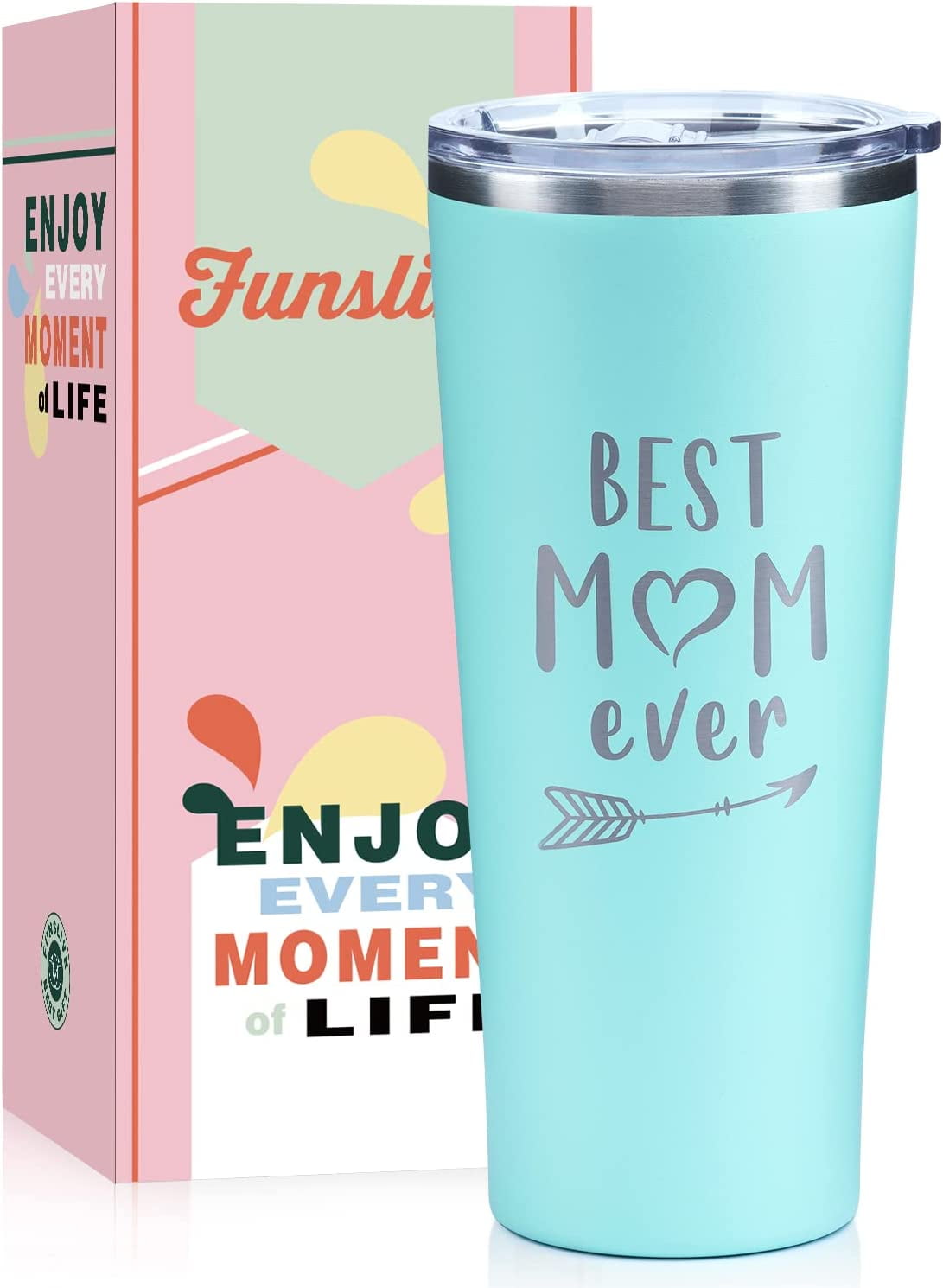  Funistree Gifts for Mom for Christmas from Daughter Son, Funny  Birthday Gifts Ideas for Mom, Unique Gag Mom Xmas Presents from Kids, Mug  Rack Wine Glass Holder, How Mom Tells Time