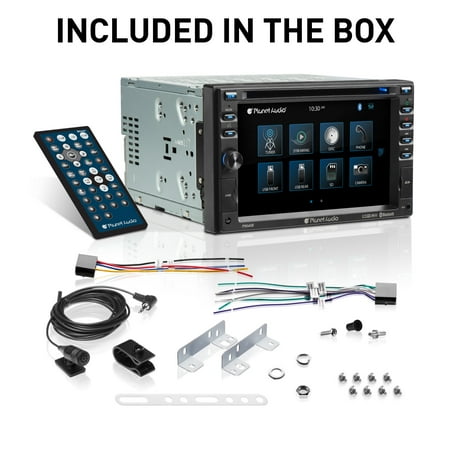 Planet Audio - 6.2" - Bluetooth - In-Dash DVD Receiver - Black
