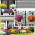 thumbnail image 6 of GRNSHTS 20 Bundles Artificial Flowers for Outdoor Decoration, Spring Decoration UV Resistant Faux Outdoor Plastic Greenery Shrubs Plants Artificial Fake Flowers Hanging Planter Home Garden Decor, 6 of 11
