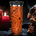 thumbnail image 6 of 30 oz Halloween Tumbler with Handle and Straw, Orange Spider Web Stainless Steel Vacuum Insulated Travel Coffee Mug Cup Water Bottle, Halloween Decor Stuff Gifts for Women, 6 of 6