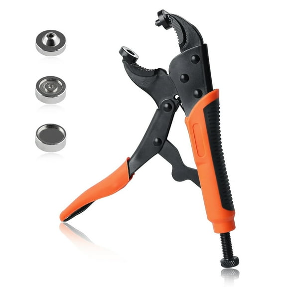 Heavy Duty Snap Fastener Tool Adjustable Snap Setter Tool Snap Installation S...