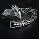 thumbnail image 1 of Pulsera de dragón de plata esterlina Enlace de pulsera de dragón para hombres Cierre Wmkox8yii fajkfhkj5502, 1 of 9