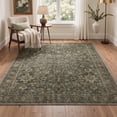 thumbnail image 4 of KUETH 8x10 Soft Oriental Persian Rug for Living Room, Large Machine Washable Low Pile Non Slip Backing Area Rug, VERDANT Rug for Bedroom Office, 4 of 5