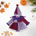 thumbnail image 1 of OJSFQUFP Halloween Outfit Infant Baby Girl Halloween Clown Cos Long Sleeve Romper Dress with Hat Toddler Trick Or Treat Outfit 0-18M, 1 of 5