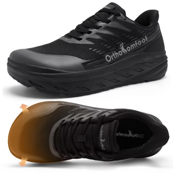 OrthoComfoot Women's Orthopedic Wide Walking Shoes: Comfortable Supportive Shoes for Walking and Everyday Wear