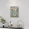 thumbnail image 6 of Christian Flower Farmhouse Decor Wall Art I Can Only Imagine Flora Butterfly Rustic Religious Canvas Painting Floral Pictures Framed Artwork for Bathroom Living Room Bedroom 12''''x16'''', 6 of 6