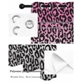 thumbnail image 5 of Ombre Leopard Thermal Insulated Blackout Curtains for Bedroom 96 Length Print Pink to Gray Gradient Room Darkening Curtain 1 Panel Grommet Window Curtain Drape for Living Room Nursery Room, 5 of 7
