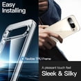 thumbnail image 6 of JETech Case for Google Pixel 9 Pro XL 2024, Non-Yellowing Shockproof Bumper Protective Phone Cover, Anti-Scratch Hard PC Back (Clear), 6 of 6