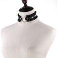 thumbnail image 6 of Women Gothic Goth Adjustable Choker, Lace Heart Punk Leather Collar Necklaces, 6 of 6