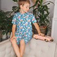 thumbnail image 4 of Balery Panda Flying in the Sky Conjunto de Pijama Infantil de Manga Corta con Estampado – Ropa de Dormir de Algodón Suave-Small, 4 of 6