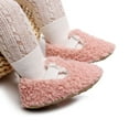 thumbnail image 3 of MHZLDYZ Girls Shoes Infant Baby Boys Girls Casual Single Shoes Plush Cotton First Walkers Shoes Ten Little Shoes Shoes for Toddler Girls Toddler Slip On Shoes(Pink,One Size), 3 of 6