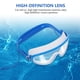 thumbnail image 4 of 1 pieza de gafas de natación antivaho con marco grande, impermeables, de silicona, para adultos., 4 of 6